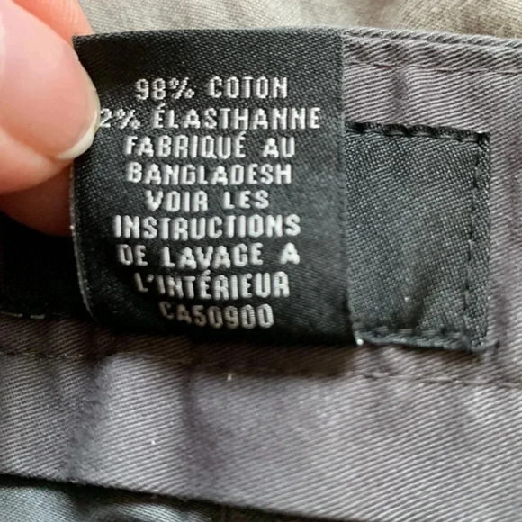 Calvin Klein  slim fit, charcoal gray cotton pants, 38 x 30 - Picture 6 of 8